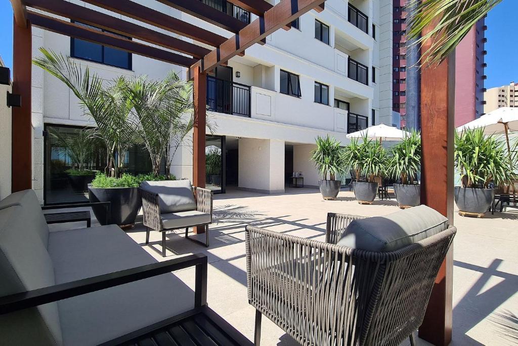  Apartamento Studio no último andar no CENTRO de FOZ com linda VISTA