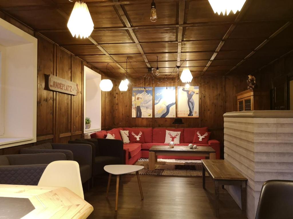 Posezení v ubytování De Nussi's Chalet 1
