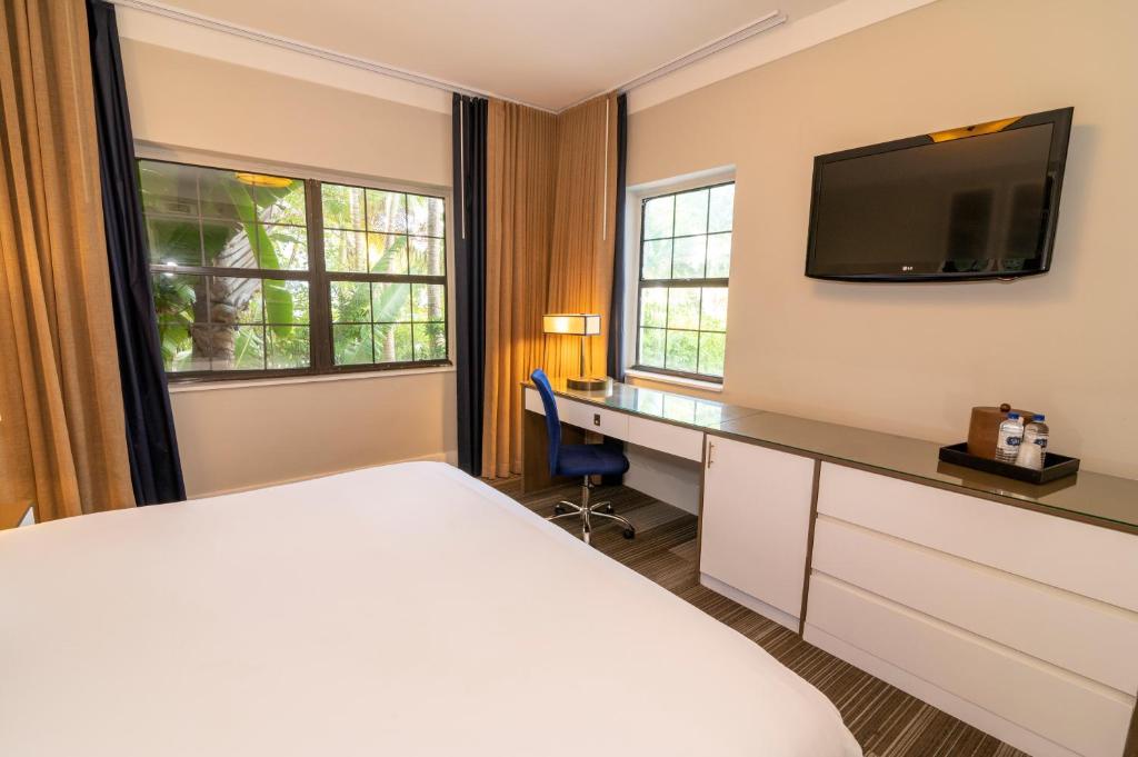 TV a/nebo společenská místnost v ubytování San Juan Hotel Miami Beach