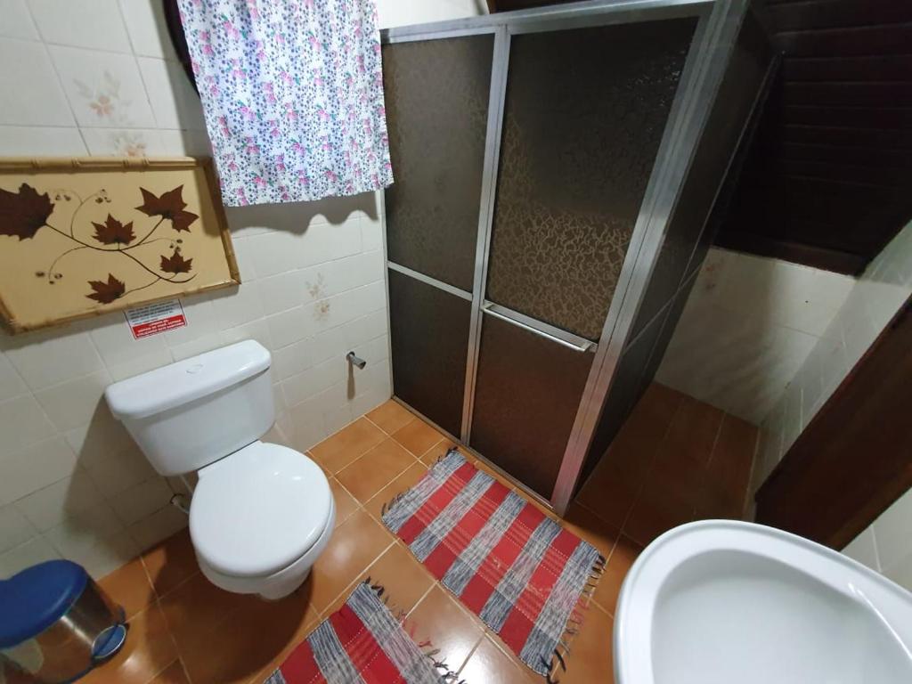 Koupelna v ubytování Pousada e Hostel Holandês