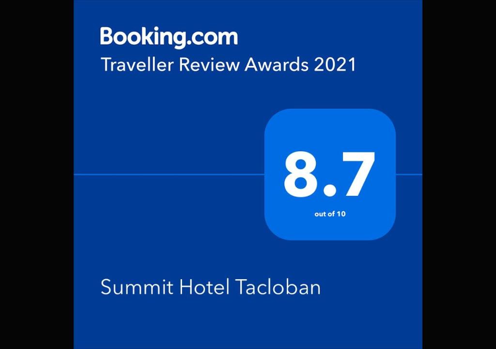Certifikát, hodnocení, plakát nebo jiný dokument vystavený v ubytování Summit Hotel Tacloban