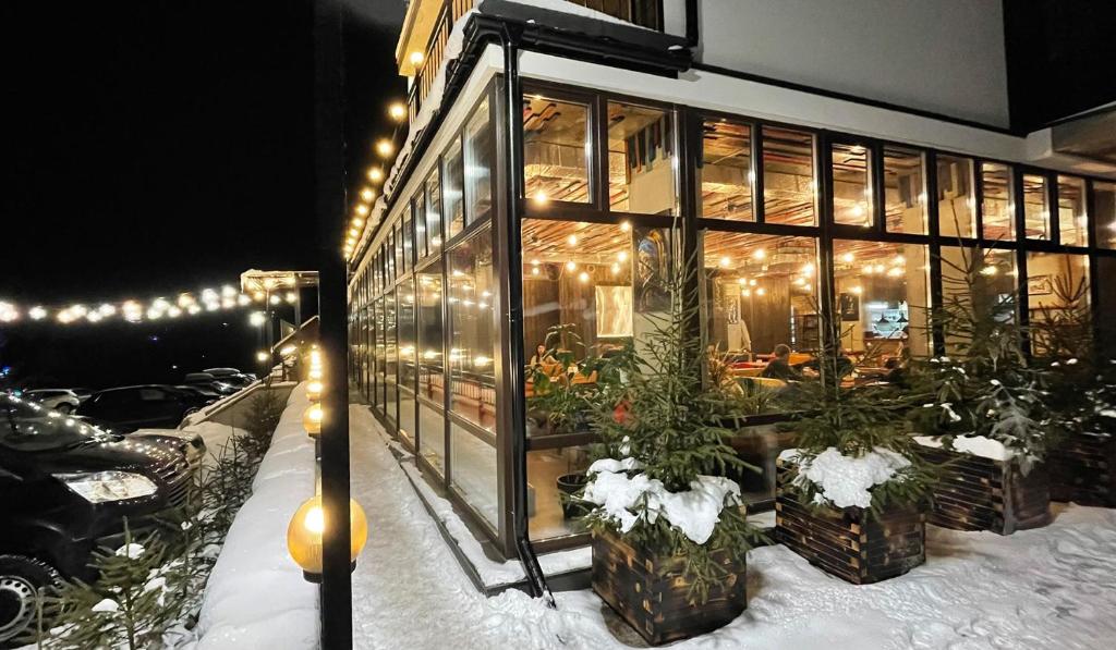 Loft Hotel v zimě