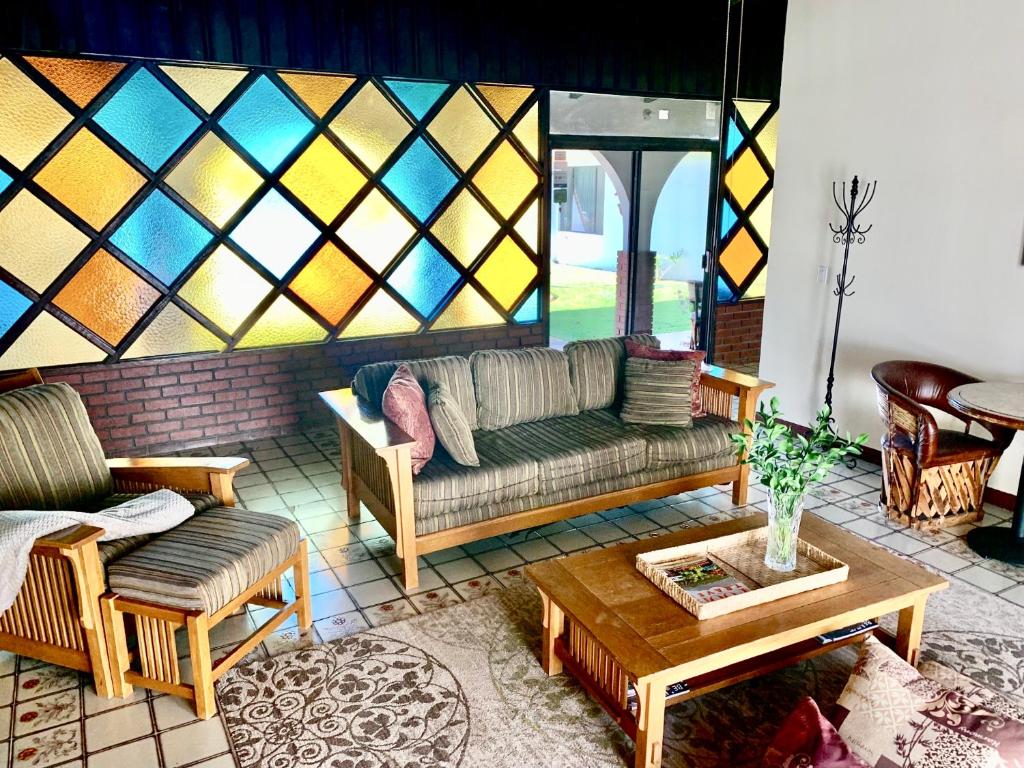 Posezení v ubytování Rancho el Parral