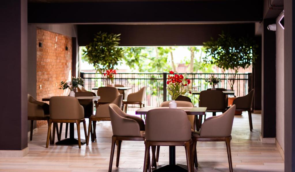 Balkón nebo terasa v ubytování TM Apart Hotel