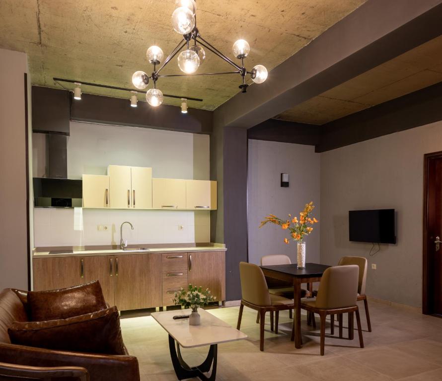 Posezení v ubytování TM Apart Hotel