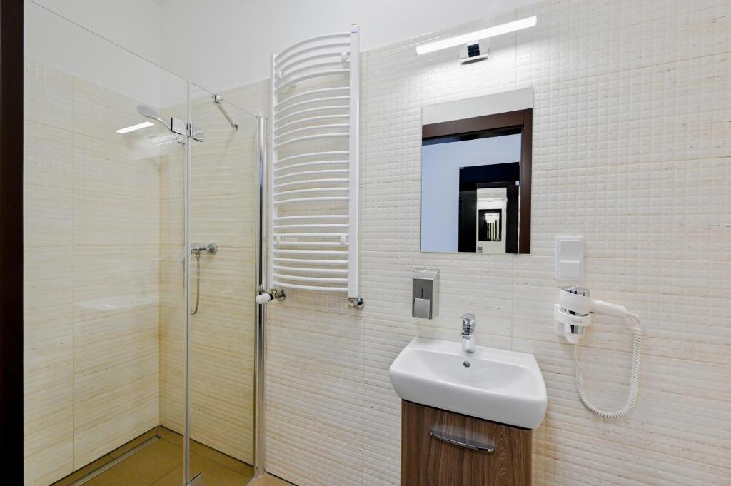 Koupelna v ubytování Hotel Terminal