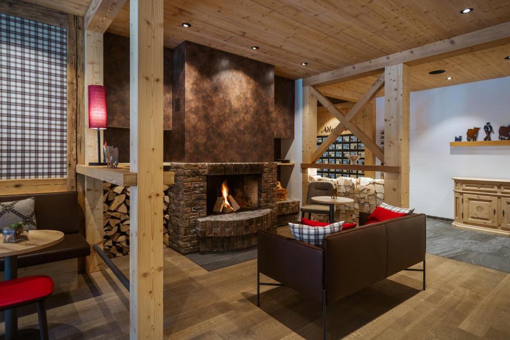 Posezení v ubytování Adler Adelboden