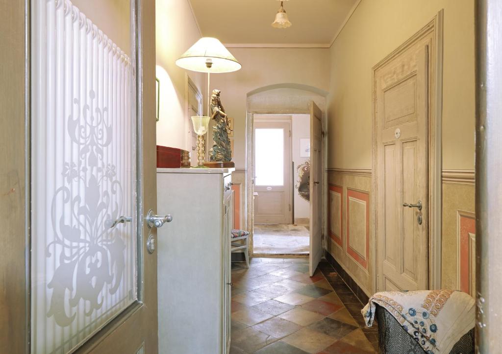 Postel nebo postele na pokoji v ubytování Gästehaus Schönitz