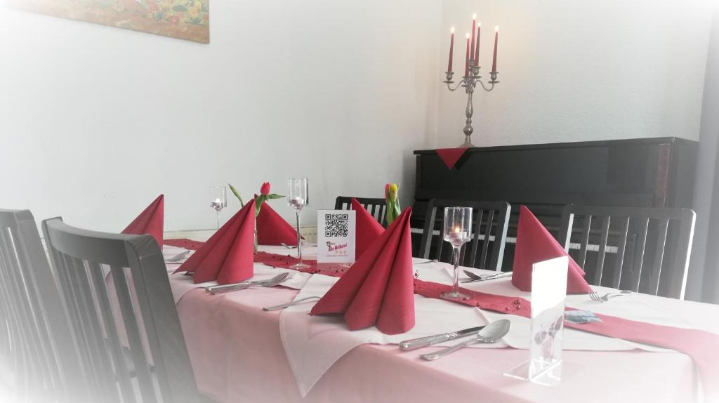 TV a/nebo společenská místnost v ubytování Hotel & Restaurant Alte Molkerei Kölleda
