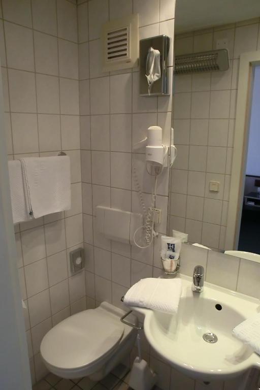 Koupelna v ubytování Hotel Eigen
