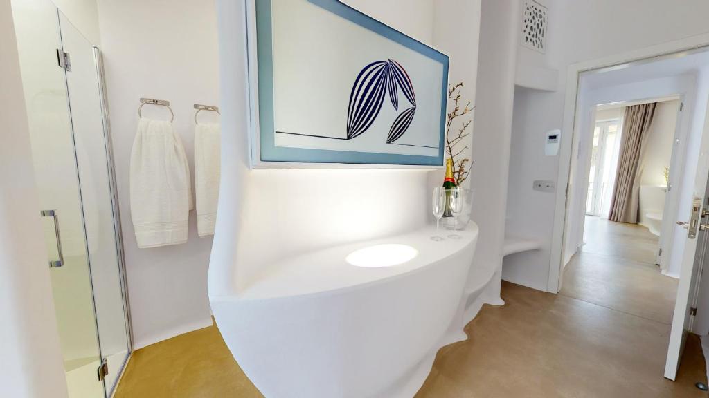 Koupelna v ubytování Hotel Suite Generis