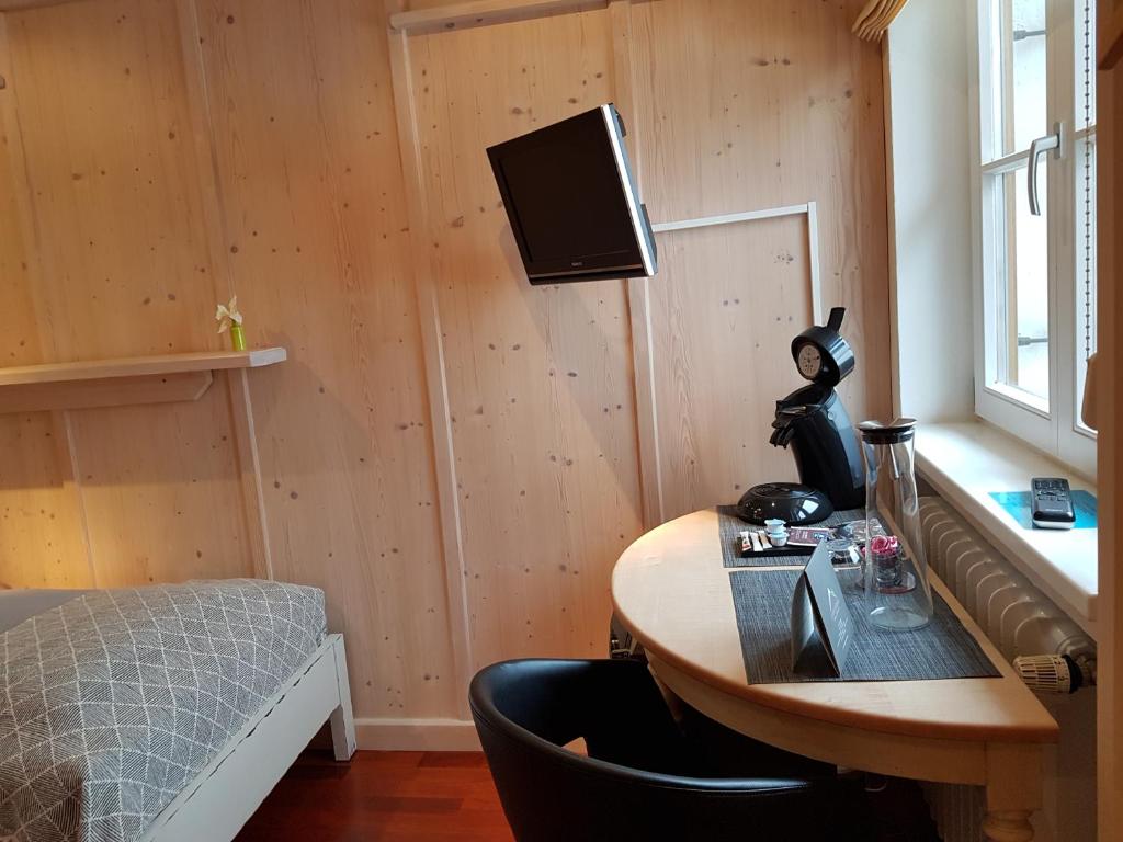 Postel nebo postele na pokoji v ubytování Kaiser's Landhaus