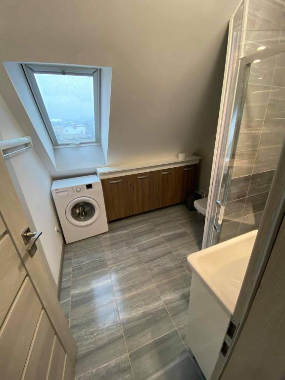 Koupelna v ubytování Centrum Apartman S- dom