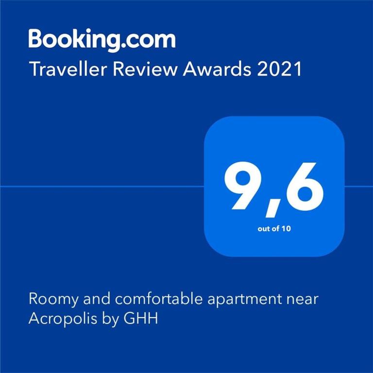 Certifikát, ocenenie alebo iný dokument vystavený v ubytovaní Roomy and comfortable apartment near Acropolis by GHH
