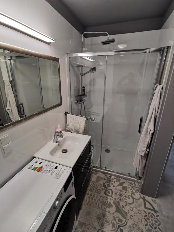 Kúpeľňa v ubytovaní Apartament Bałtycka