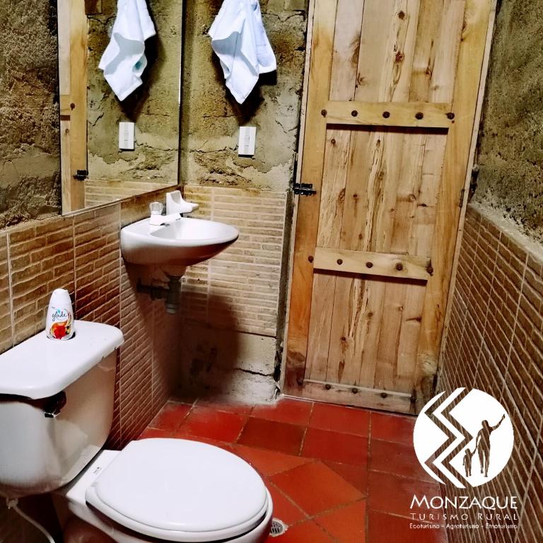 Koupelna v ubytování Monzaque- paraíso de bachué