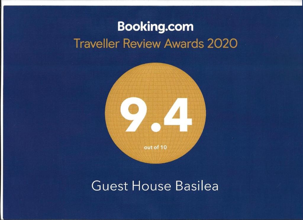Certifikát, hodnocení, plakát nebo jiný dokument vystavený v ubytování Guest House Basilea