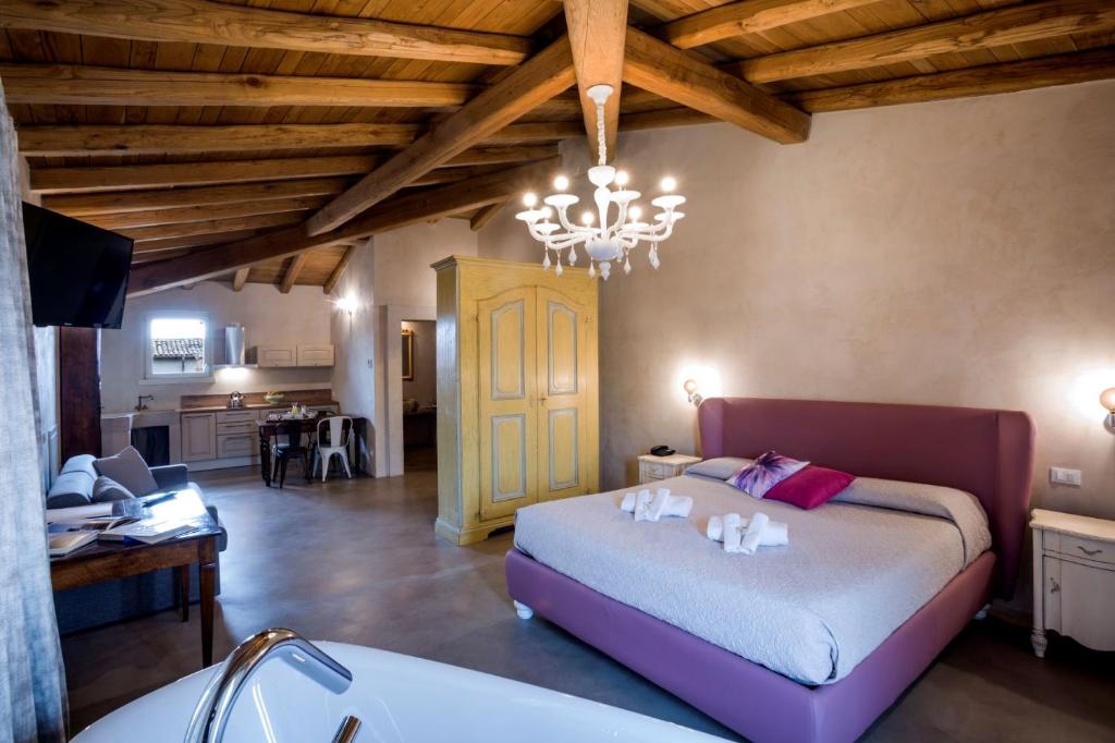 Posteľ alebo postele v izbe v ubytovaní Agriturismo Pratello