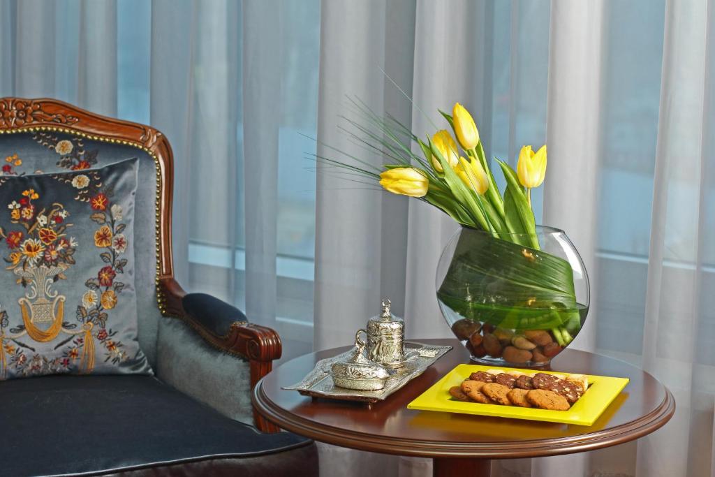 Posezení v ubytování Orion Hotel Bishkek
