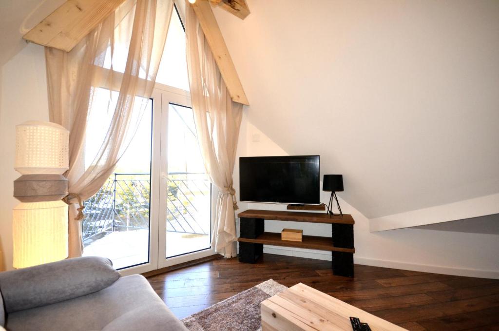 تلفاز و/أو أجهزة ترفيهية في C l e a n&C o z y Apartmani Divcibare
