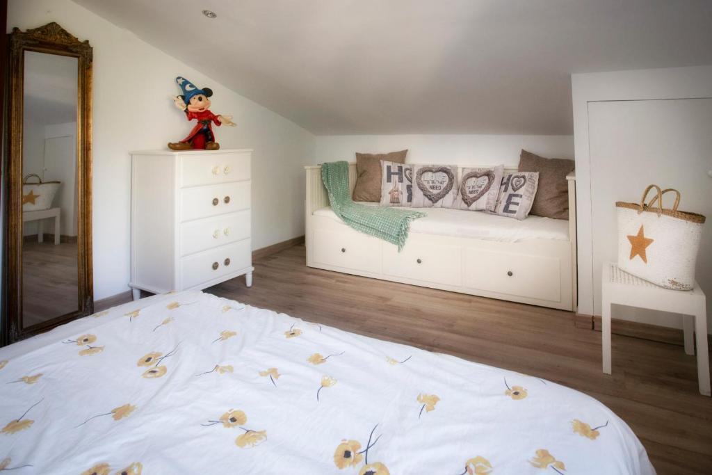 Postel nebo postele na pokoji v ubytování Casa Blanco Vista Maravillosa
