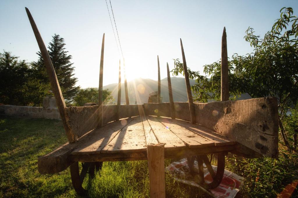 Východ nebo západ slunce při pohledu z apartmánu nebo okolí