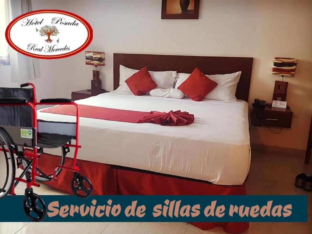 Postel nebo postele na pokoji v ubytování Hotel Real Mercedes