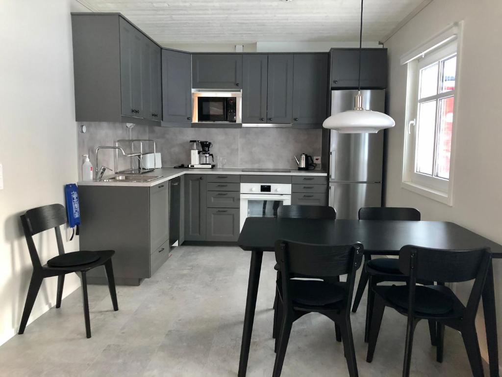 Kuchyň nebo kuchyňský kout v ubytování Soukolo Apartments