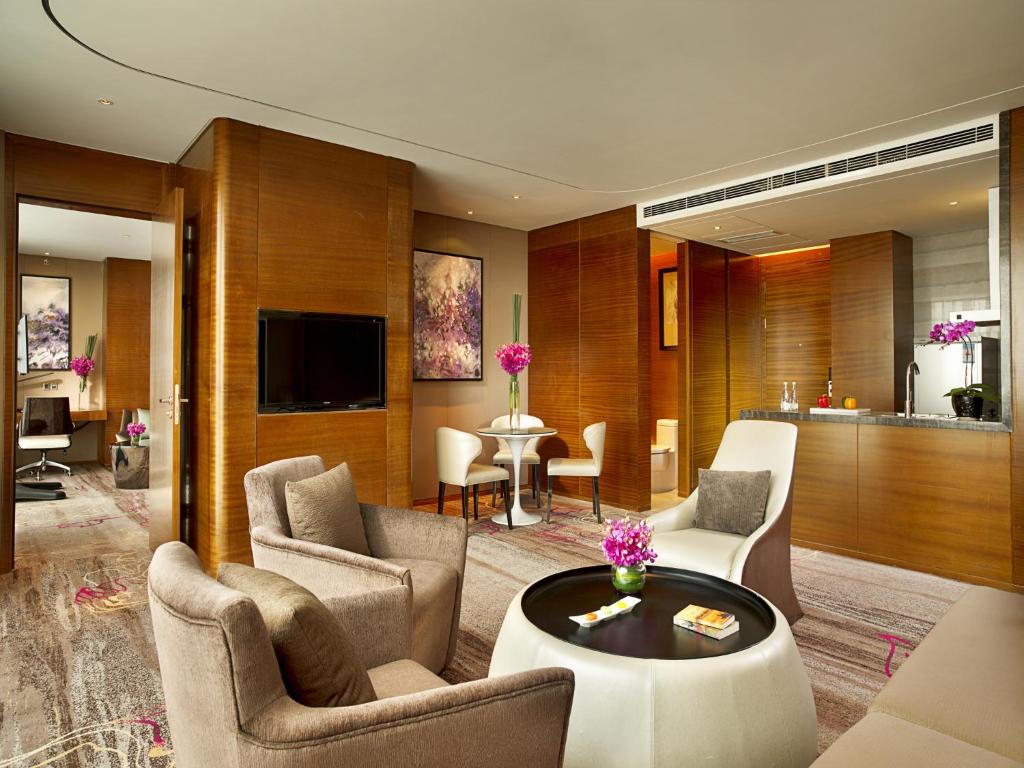 Sofitel Nanjing Galaxy - Luxus -Zwillingszimmer Mit Blick Auf Die Stadt