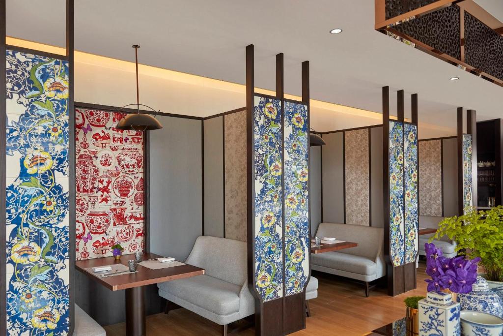 Posezení v ubytování Mandarin Oriental Wangfujing, Beijing