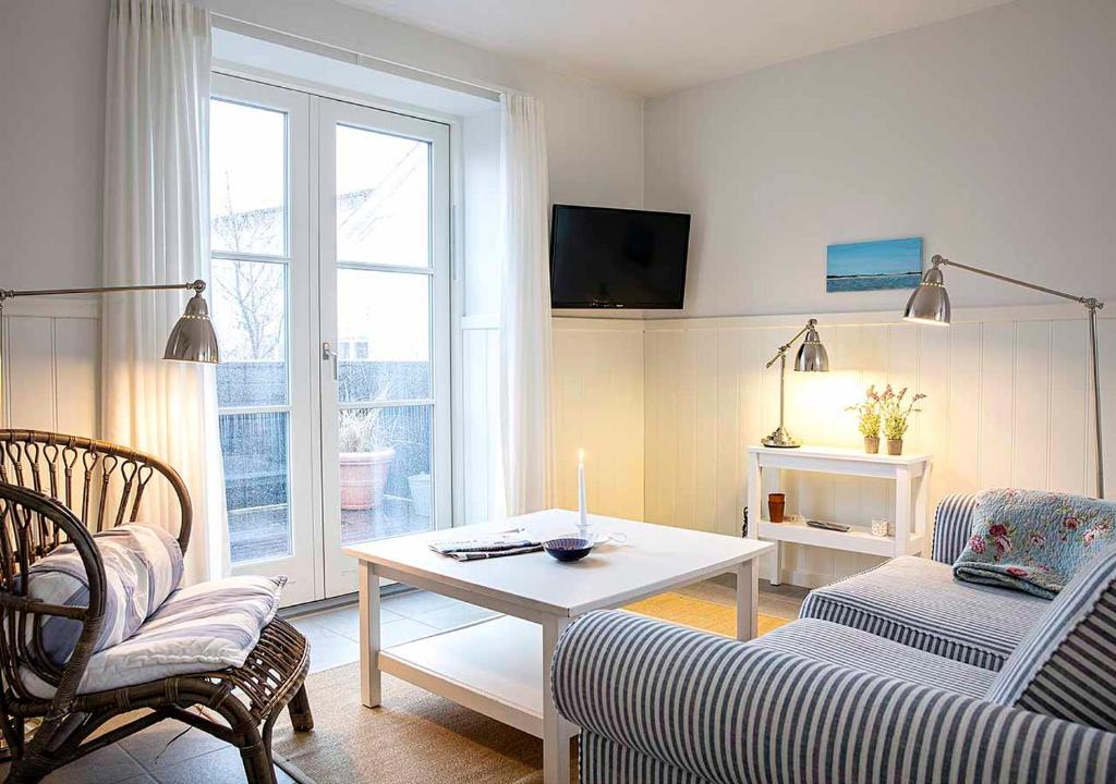 Posezení v ubytování Hjerting Badehotel