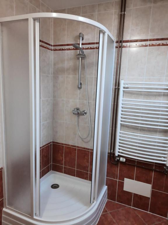 Łazienka w obiekcie Apartmány u Jiroušů