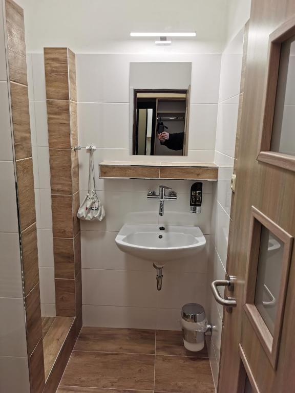 Koupelna v ubytování Penzion Ema B&B