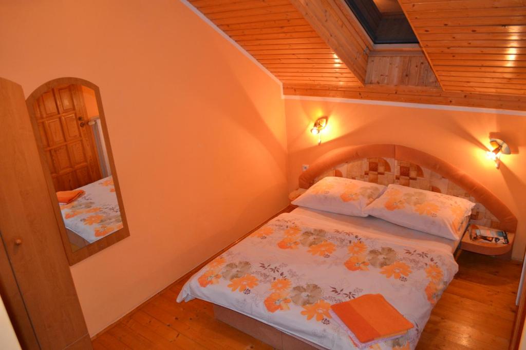 Posteľ alebo postele v izbe v ubytovaní Ubytovanie Marta Kováčová
