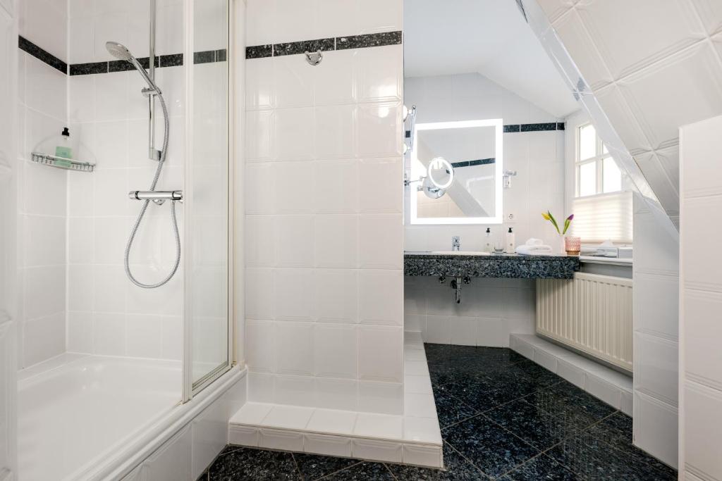Koupelna v ubytování Hotel Reethüüs