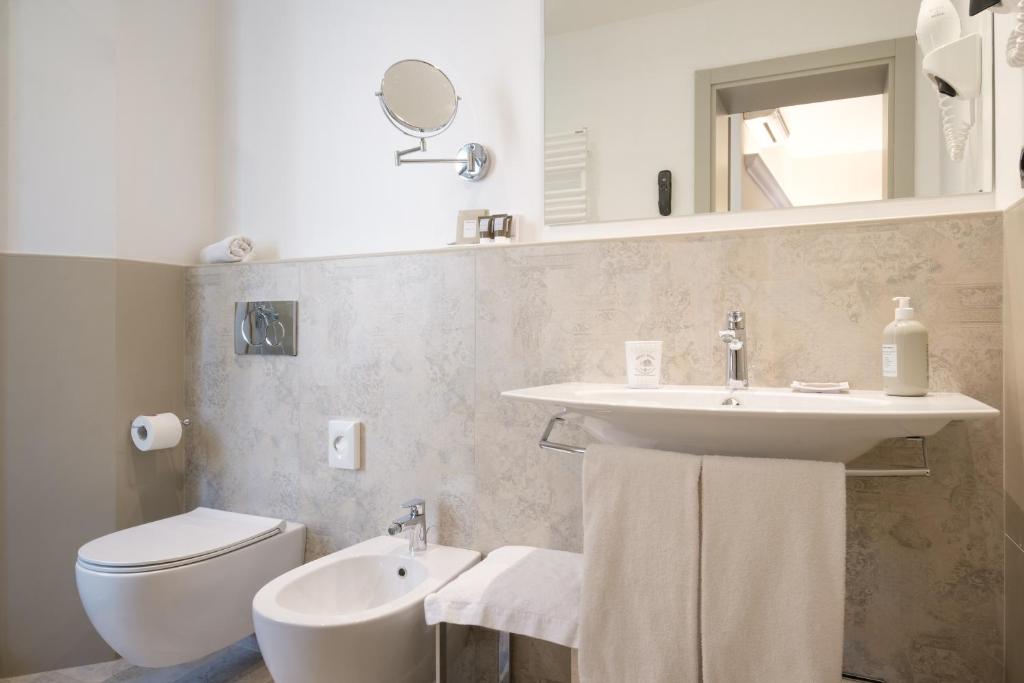 Koupelna v ubytování Hotel Touring