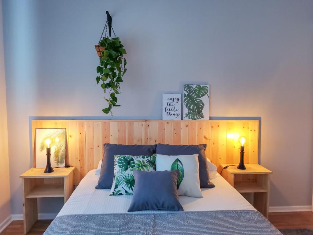 Postel nebo postele na pokoji v ubytování LC-House