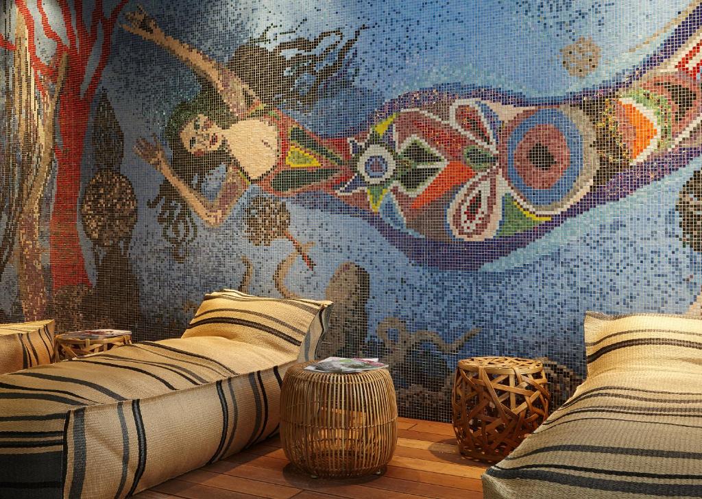 Postel nebo postele na pokoji v ubytování 25hours Hotel beim MuseumsQuartier