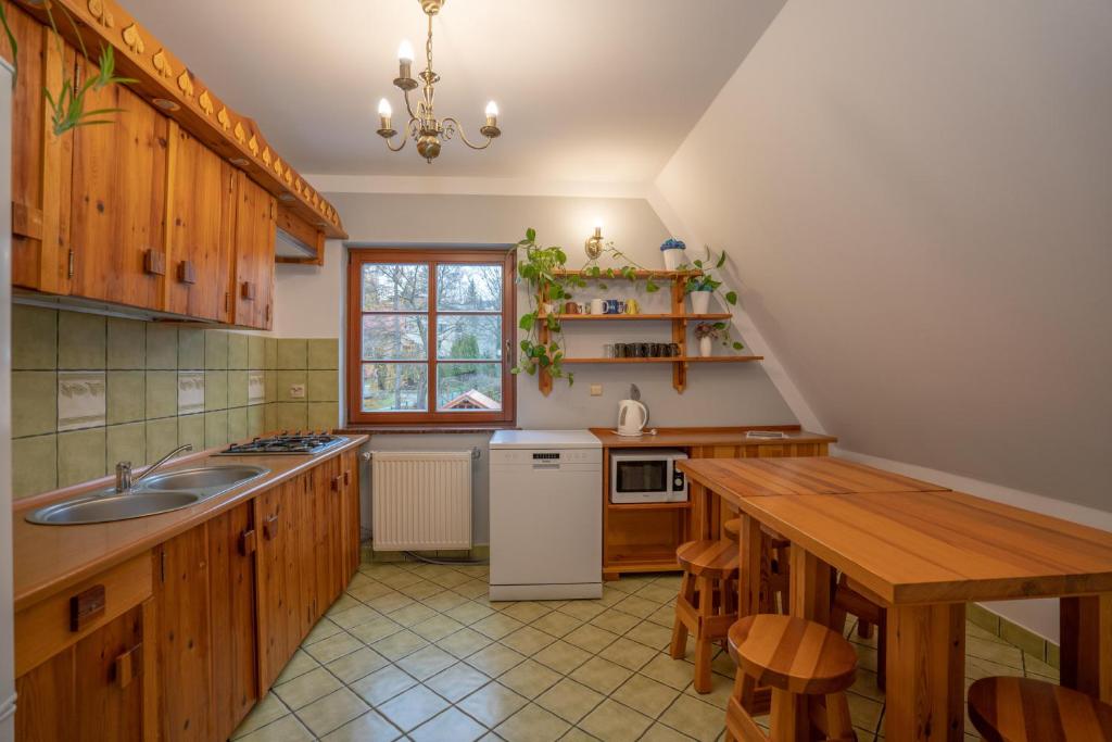 Kuchyň nebo kuchyňský kout v ubytování Willa pod Szrenicą