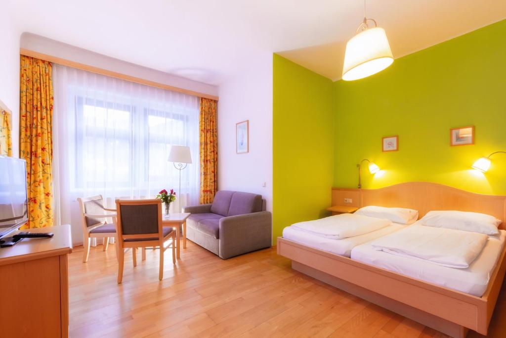 Letto o letti in una camera di Belvedere