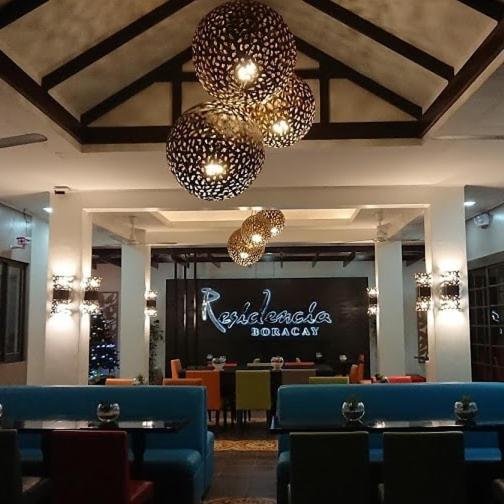 Restoran või mõni muu söögikoht majutusasutuses Residencia Boracay