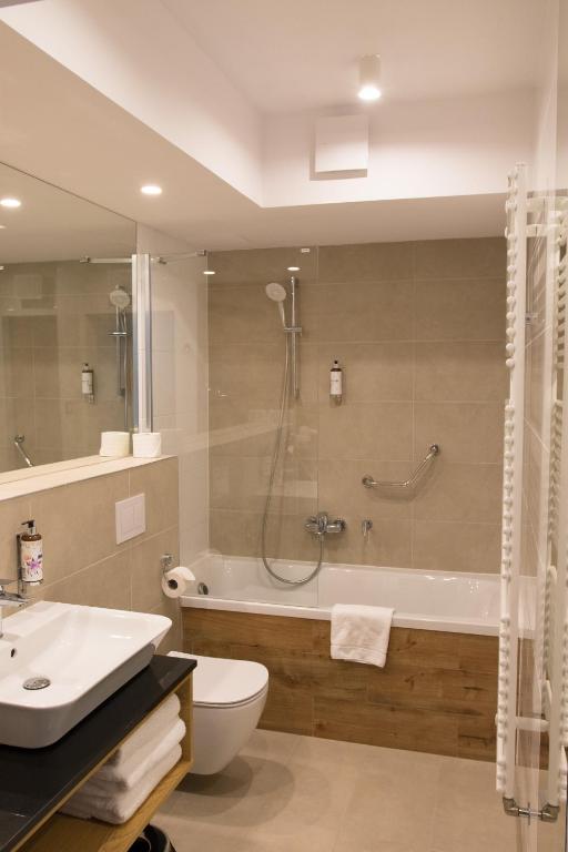 Koupelna v ubytování Aparthotel Termy Uniejów