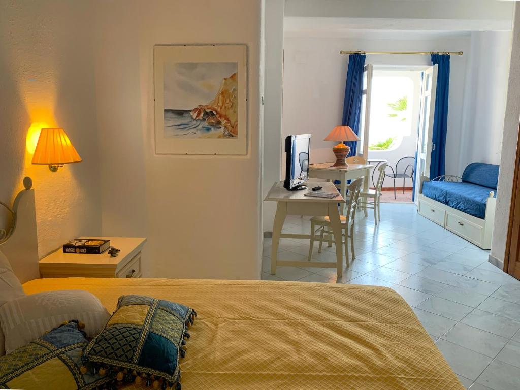 Cama o camas de una habitación en Hotel Grazia alla Scannella