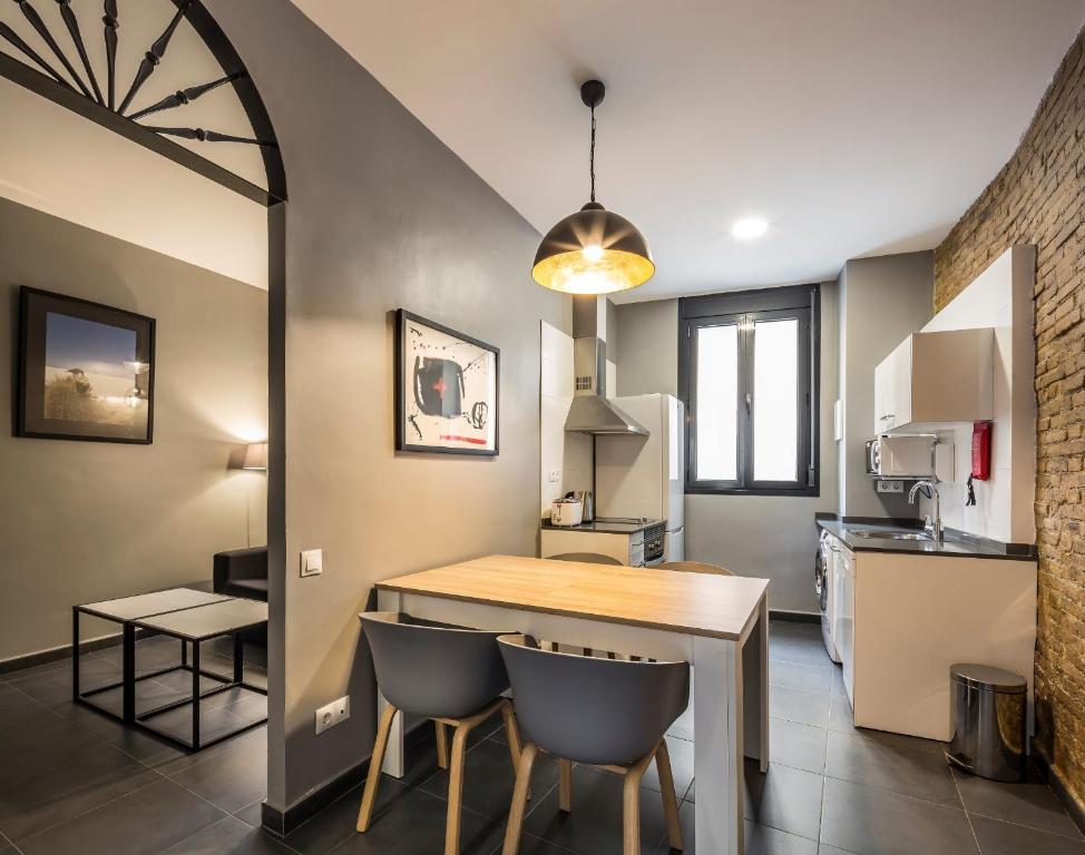 Kuchyň nebo kuchyňský kout v ubytování Catalina Suites San Nicolas