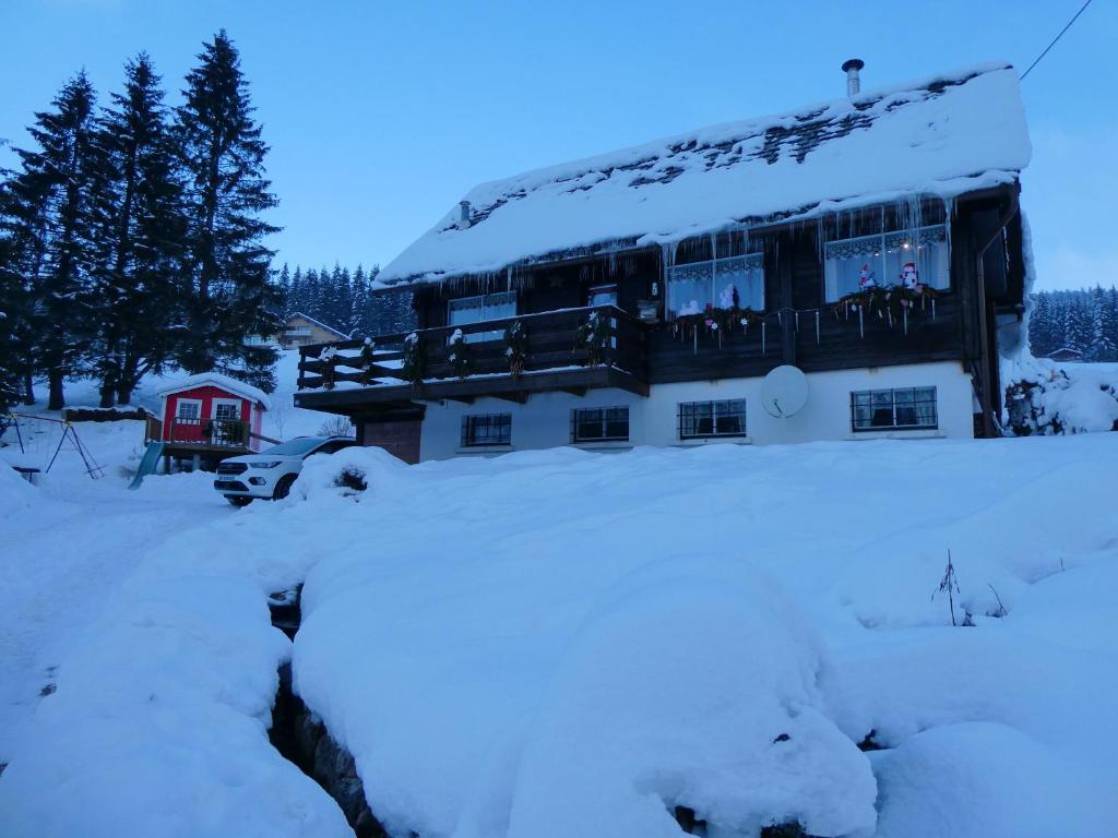 Chalet de 3 chambres a Ban sur Meurthe Clefcy avec magnifique vue sur la montagne jardin amenage et WiFi a 500 m des pistes