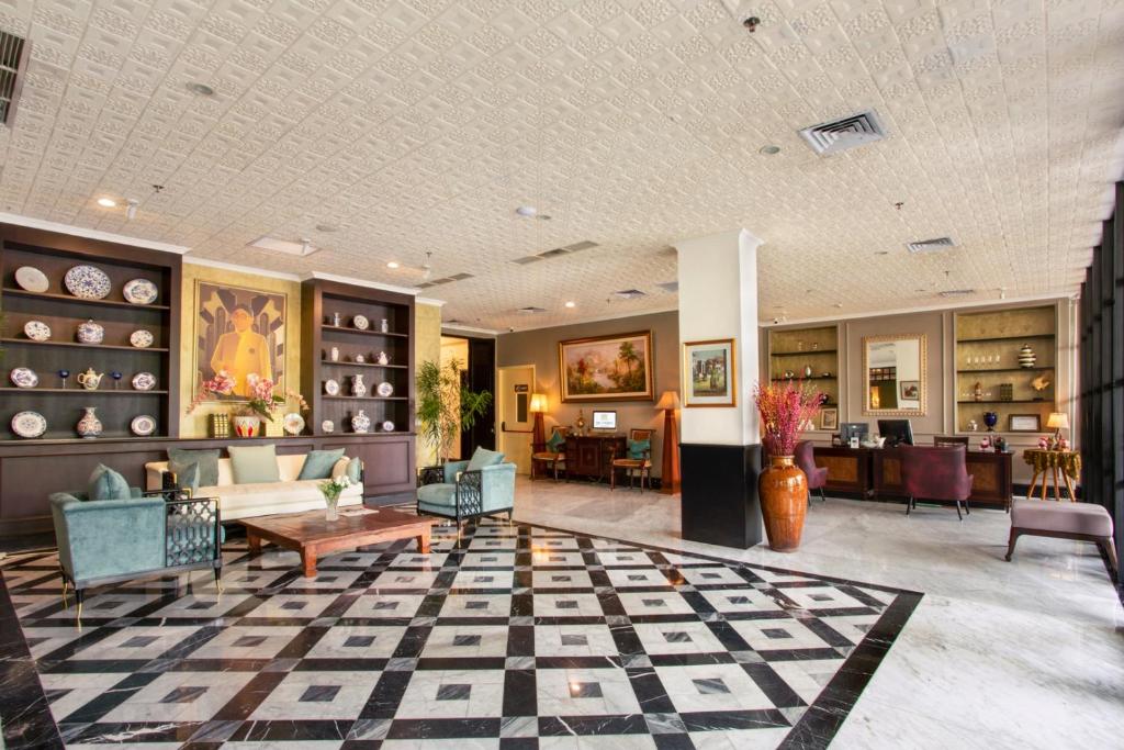Posezení v ubytování Hotel Des Indes Menteng