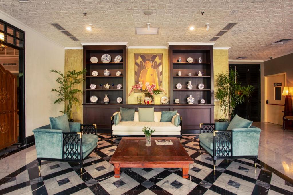 Posezení v ubytování Hotel Des Indes Menteng