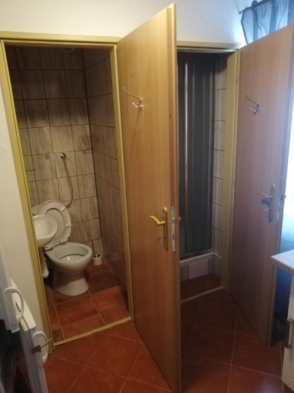 Koupelna v ubytování Penzion pod svahem