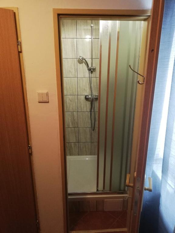 Koupelna v ubytování Penzion pod svahem