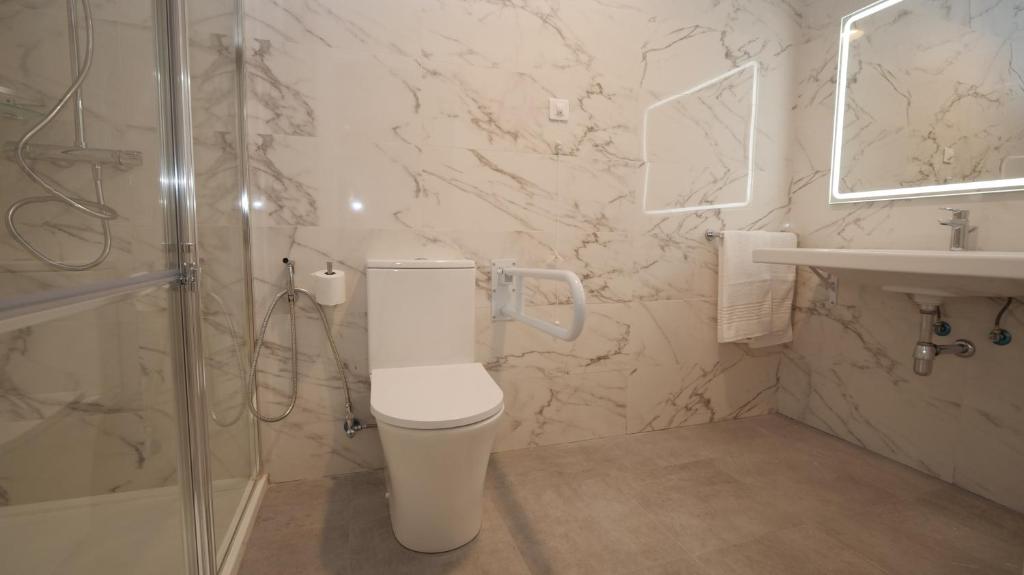 Koupelna v ubytování Hotel Ciudadela Pamplona